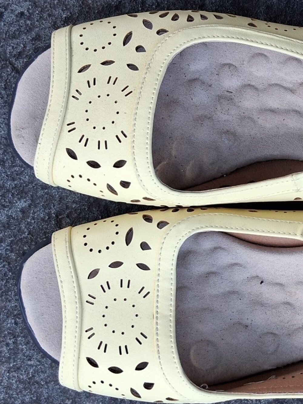 New Comfortview Slingback Sandal Yellow 8.5 Wide